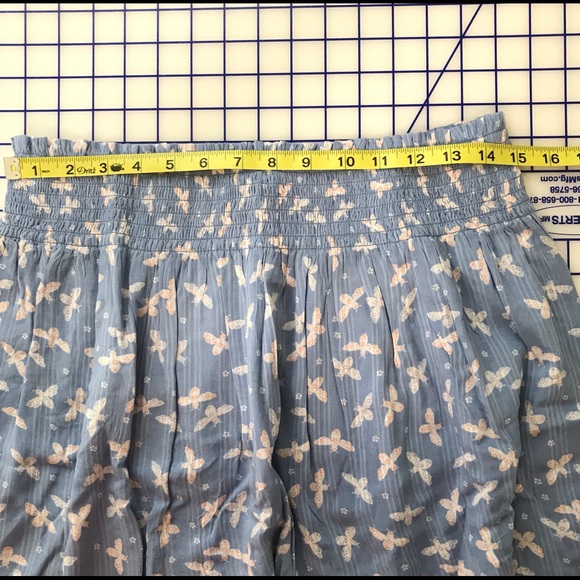 NWT LOFT smocked butterfly skirt size L - Picture 6 of 9